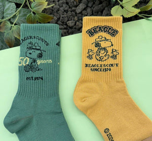 Peanuts Snoopy Scout 50th Celebtate Crew Ankle Socks-