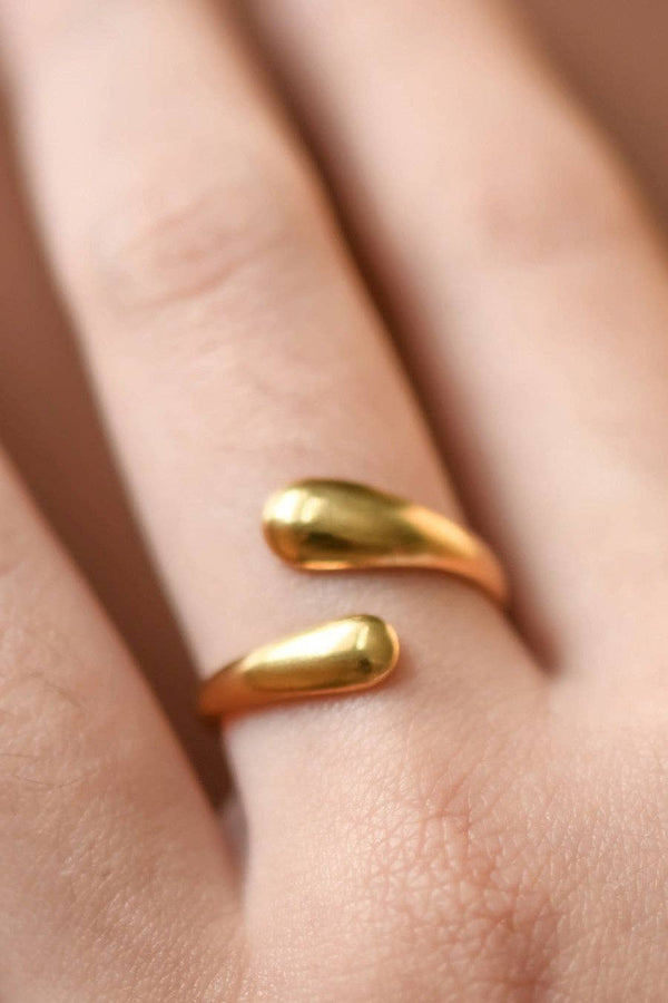 18K Gold Plated Waterproof Stainless Steel Ring