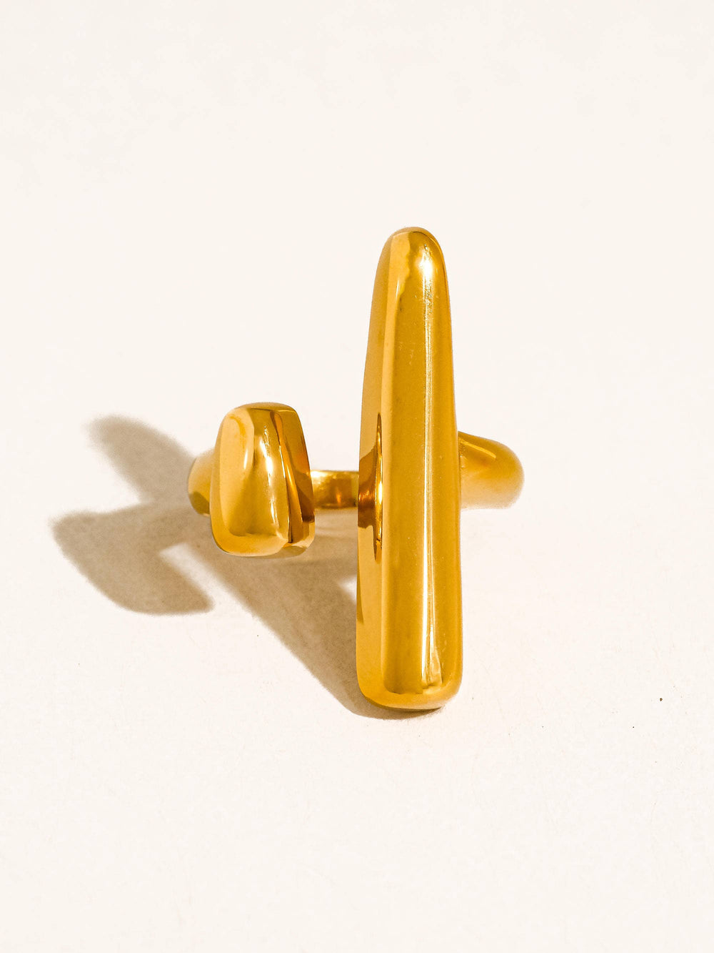 Gold Non-Tarnish Statement Ring