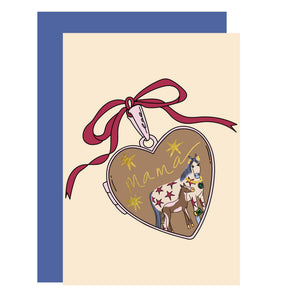 Mother's Day - Mama locket, for mum, for her cards