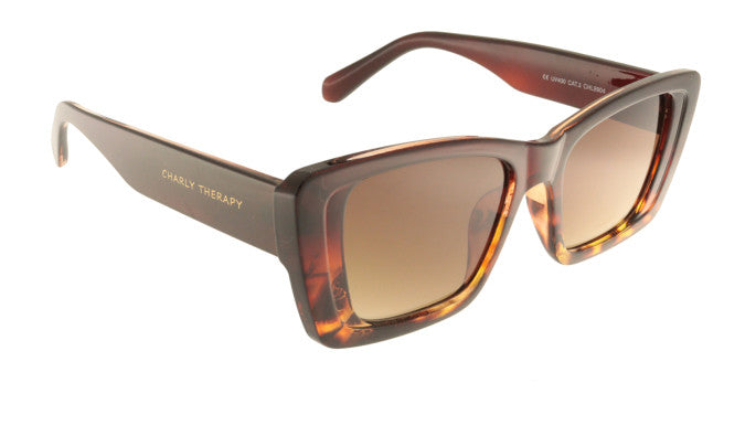 Chloe Bronze Rectangular Sunglasses