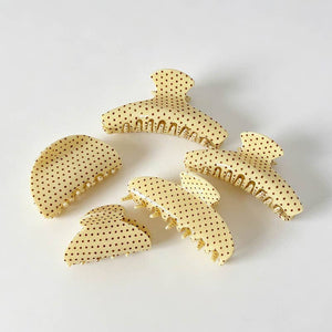 Retro Polka Dot Hair Claw