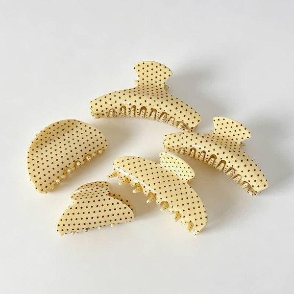 Retro Polka Dot Hair Claw