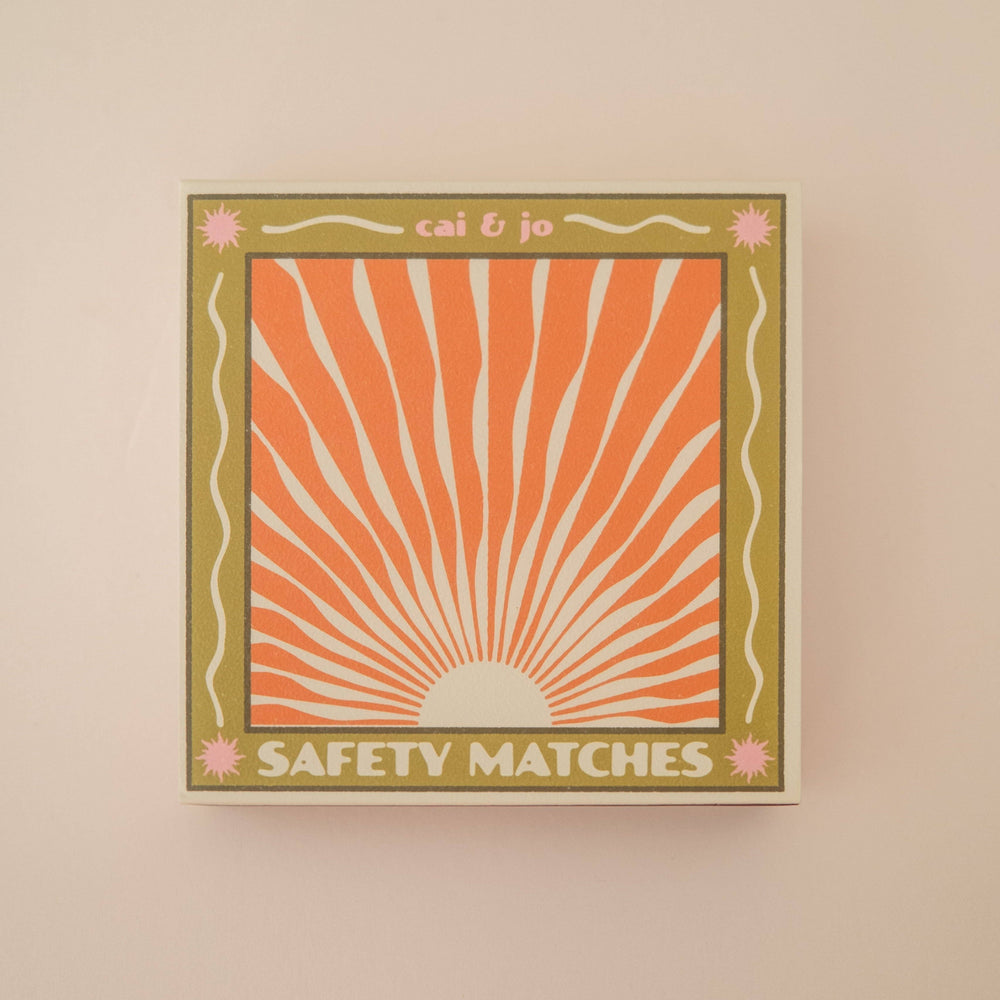 Wavy Sunrise Matchbox