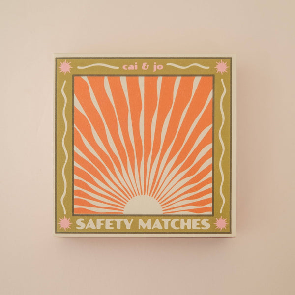 Wavy Sunrise Matchbox