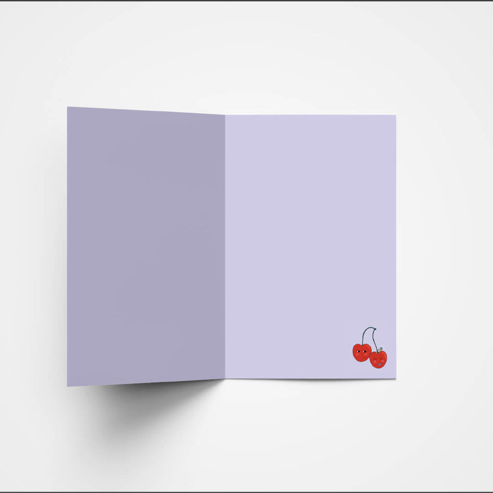 Cherries engagement card