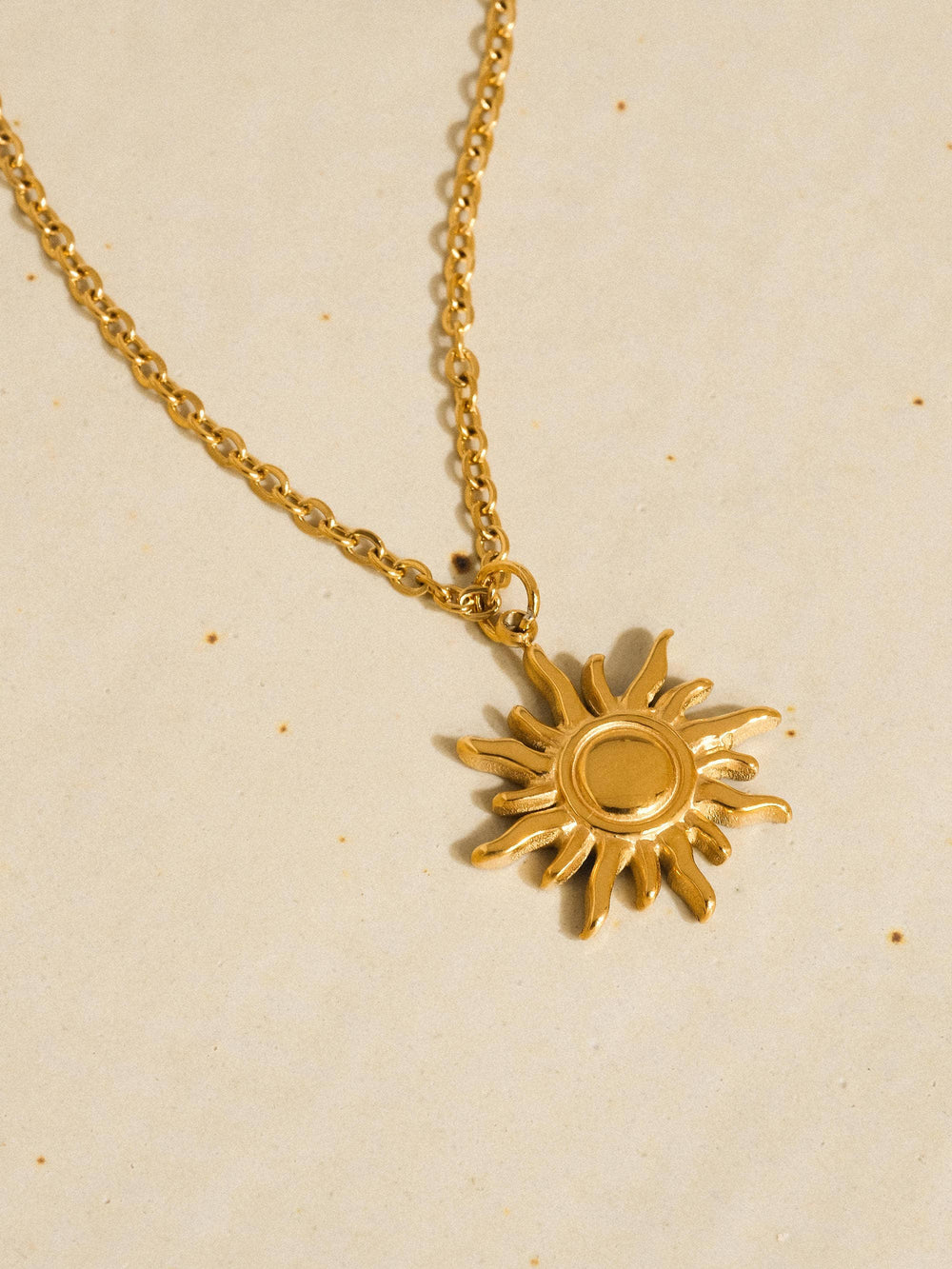 Gold Plated & Non Tarnish Sun Necklace