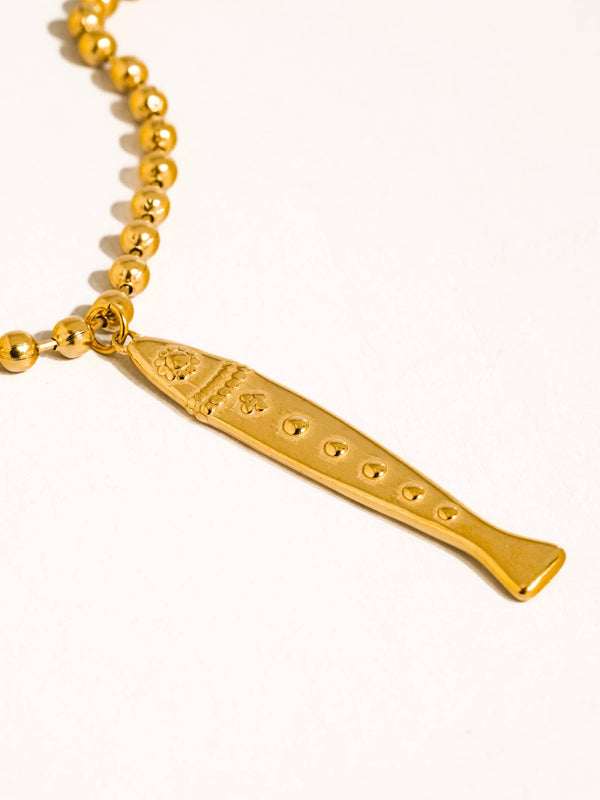 Non-Tarnish Vintage Fish Necklace