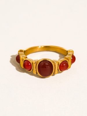 Canso 18K Gold Non-Tarnish Tiger Eye Ring