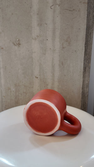 Dusty Orange Chunky Handmade Matte Mug