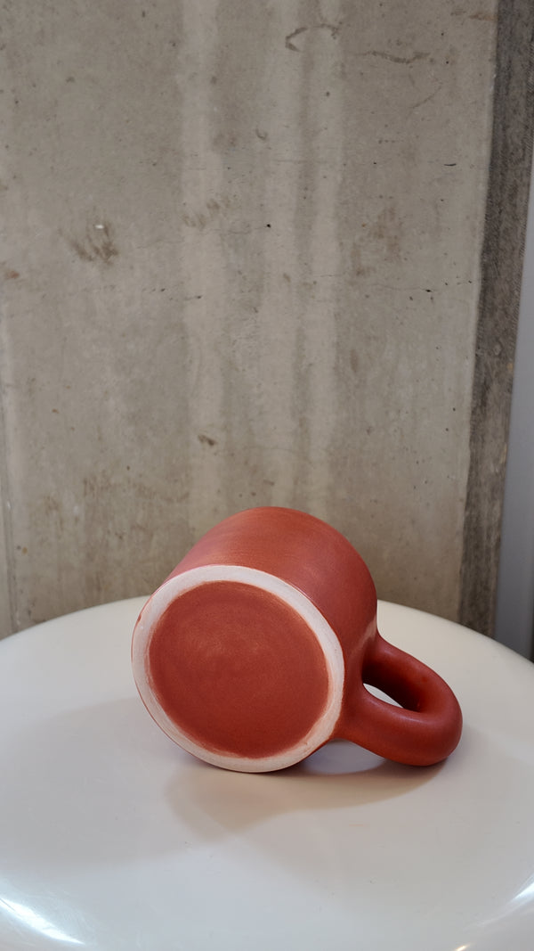 Dusty Orange Chunky Handmade Matte Mug