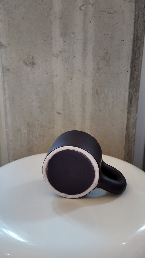 Dark Brown Chunky Handmade Matte Mug
