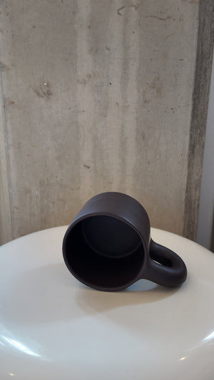 Dark Brown Chunky Handmade Matte Mug