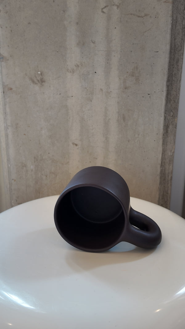 Dark Brown Chunky Handmade Matte Mug