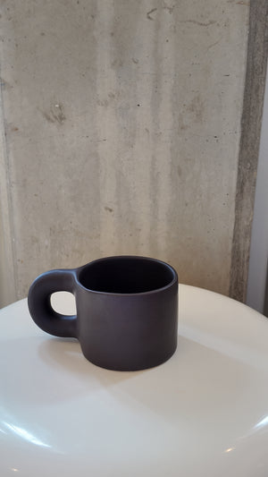 Dark Brown Chunky Handmade Matte Mug