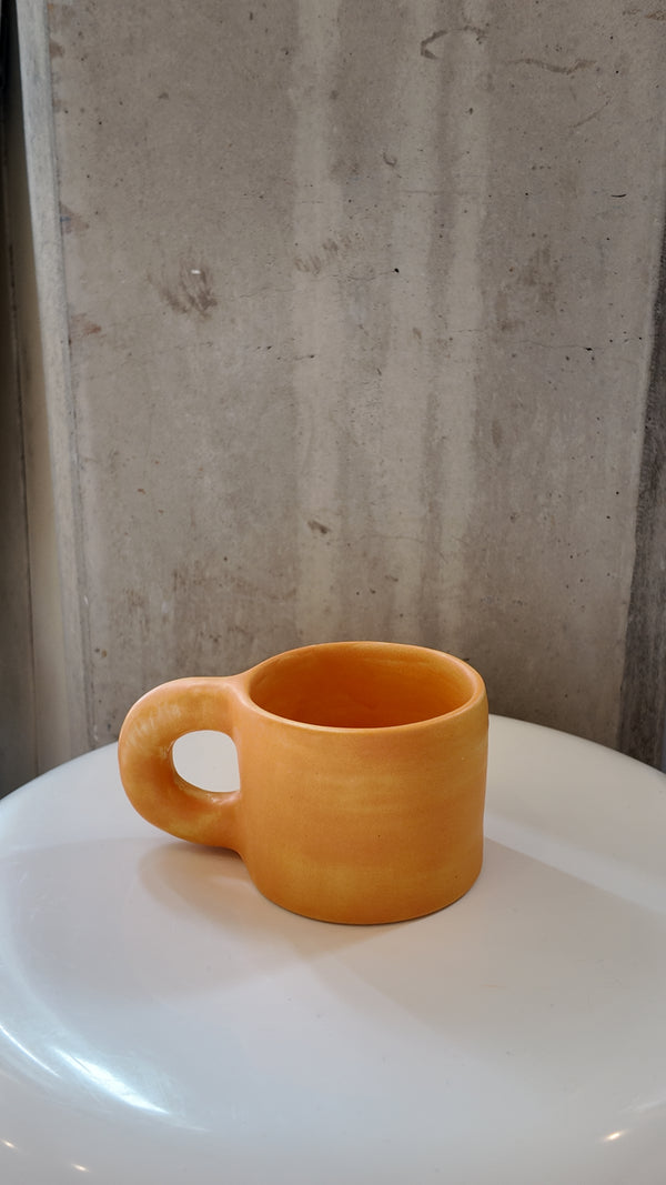 Orange Chunky Handmade Matte Mug