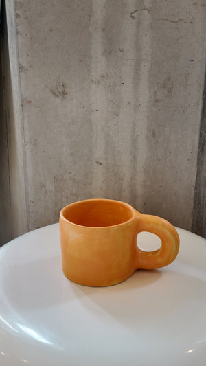 Orange Chunky Handmade Matte Mug