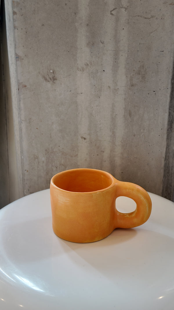 Orange Chunky Handmade Matte Mug