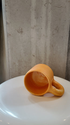 Orange Chunky Handmade Matte Mug