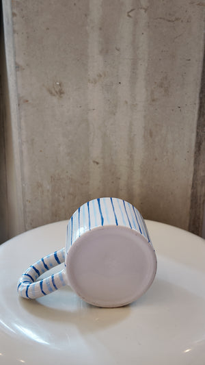 Blue Smiley Face Mug