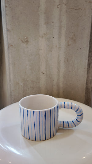 Blue Smiley Face Mug