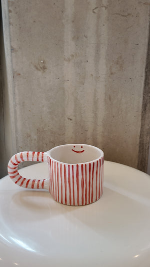 Red Smiley Face Mug
