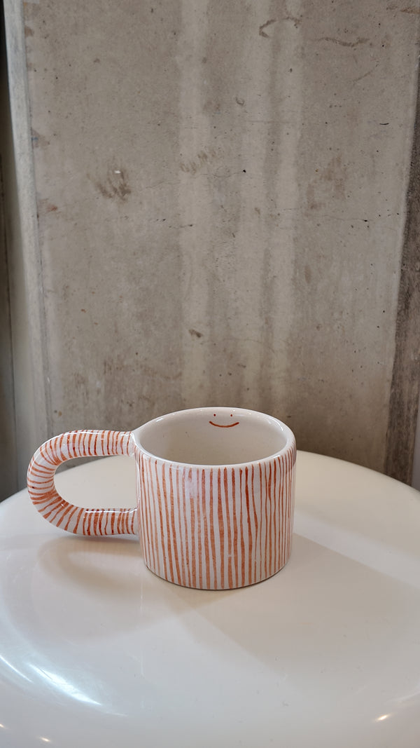 Orange Smiley Face Mug