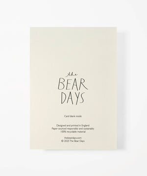 Flower Bouquet Bear Greeting Card