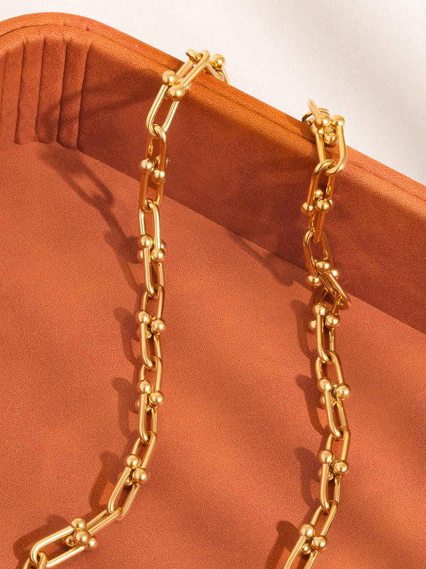 Gold Plated & Non-Tarnish Bold Chain Necklace
