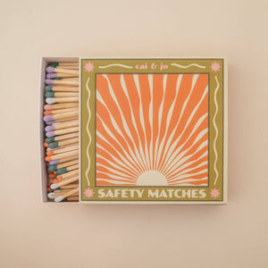 Wavy Sunrise Matchbox