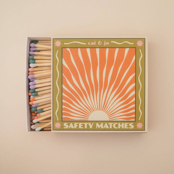 Wavy Sunrise Matchbox