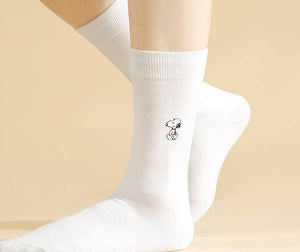 Peanuts Snoopy Embroidered Socks Gift Set 3 pairs