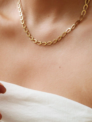 Non-Tarnish Oval Link Chain Necklace