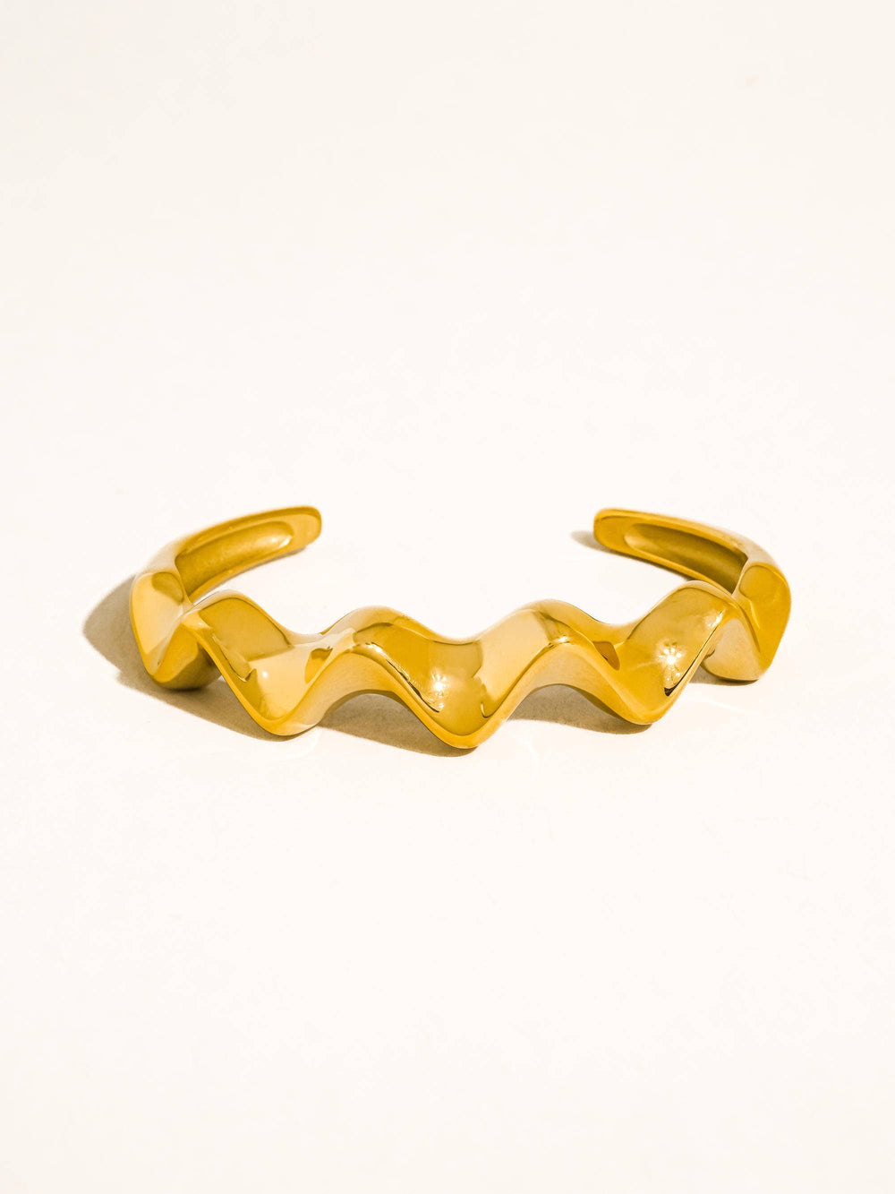 Non-Tarnish Wave Cuff Bracelet