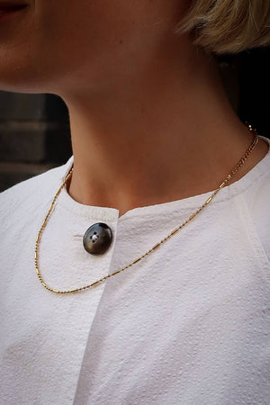 Waterproof Gold Beaded Necklace