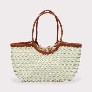 Handwoven U Shape Leather Bag