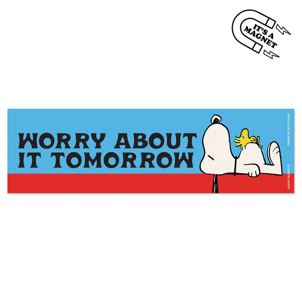 3P4 x Peanuts® - Snoopy Worry Tomorrow Bumper Magnet