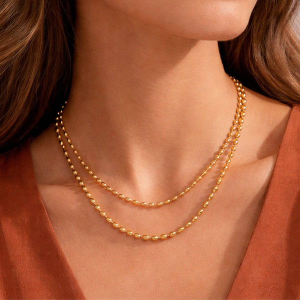 18K Gold PVD Plated Waterproof Chain Necklace