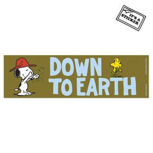 3P4 x Peanuts® - Snoopy Down to Earth Mini Bumper Sticker