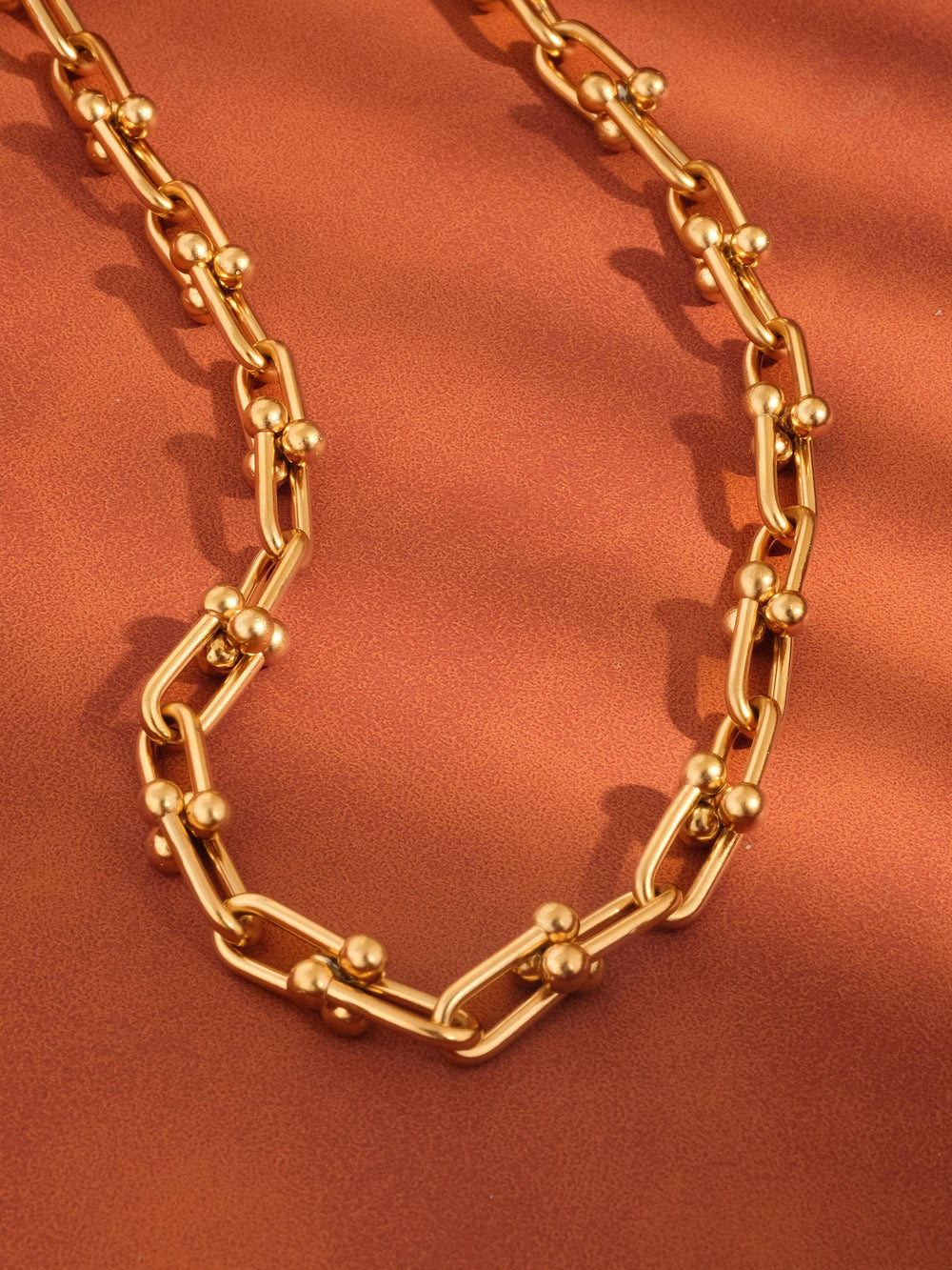 18K Gold Plated Non-Tarnish Bold Chain Necklace