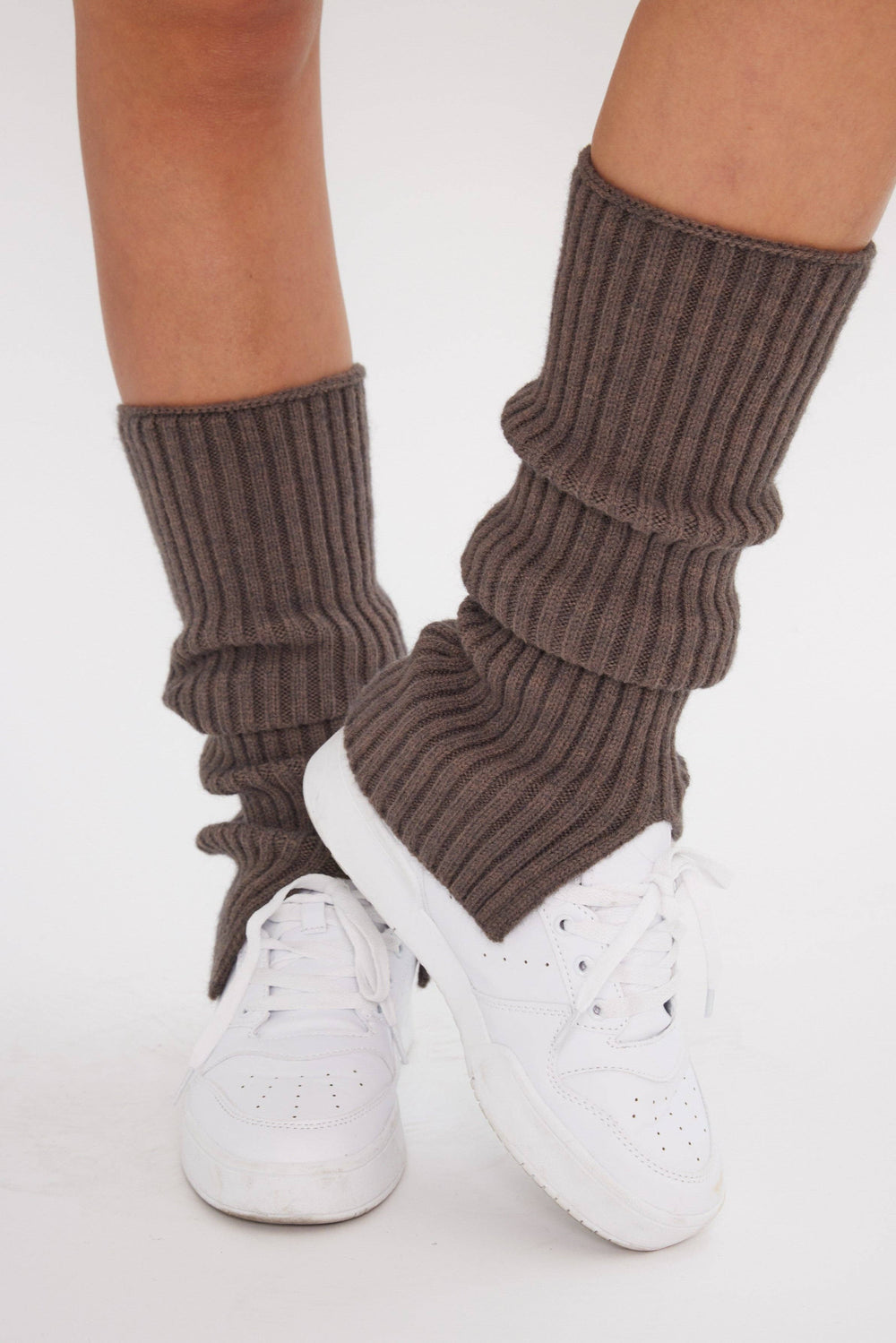 Ribbed Knitted Leg Warmers