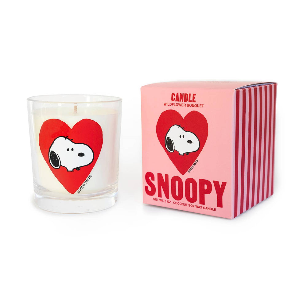 3P4 x Peanuts® Candle - Snoopy Heart (Wildflower Bouquet)