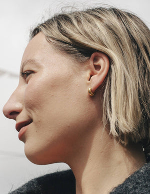 Waterproof Gold Small Hoop Earrings