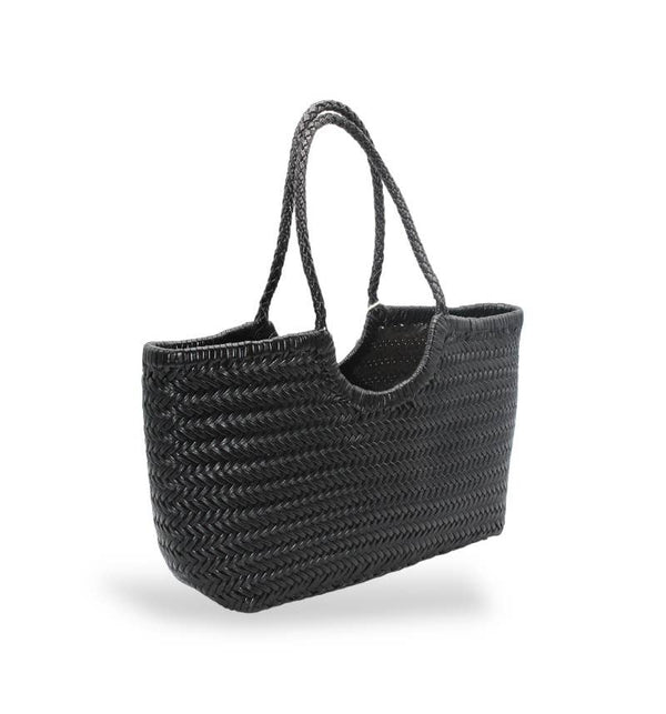 Handwoven U Shape Leather Bag