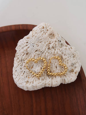 Maxine 18K Gold Non-Tarnish Petite Heart Earring