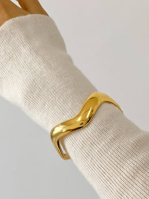 Gold Plated & Non Tarnish V Shaped Bangle