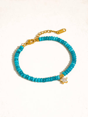 Rocca 18K Gold Non-Tarnish Beaded CZ Bracelet