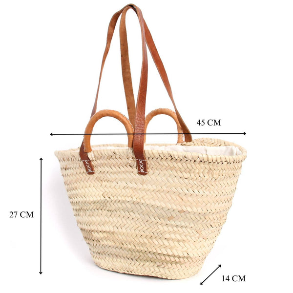Handwoven French Market Basket