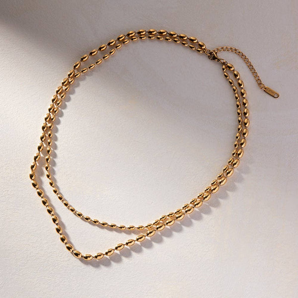 18K Gold PVD Plated Waterproof Chain Necklace