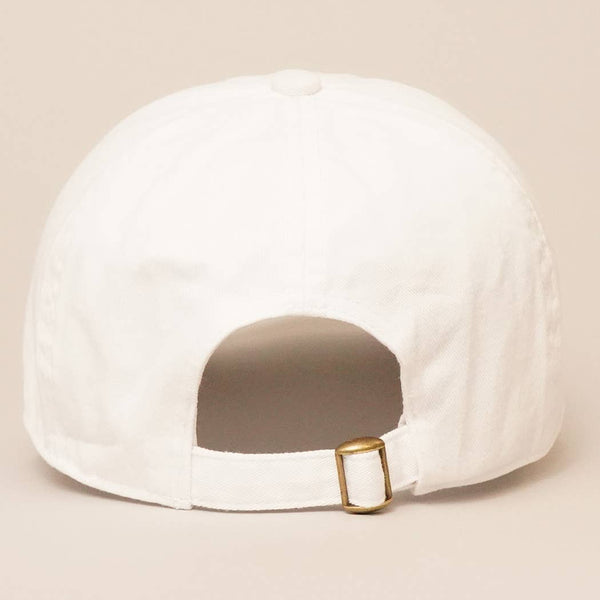 Shark Embroidered Cotton Baseball Dad Cap